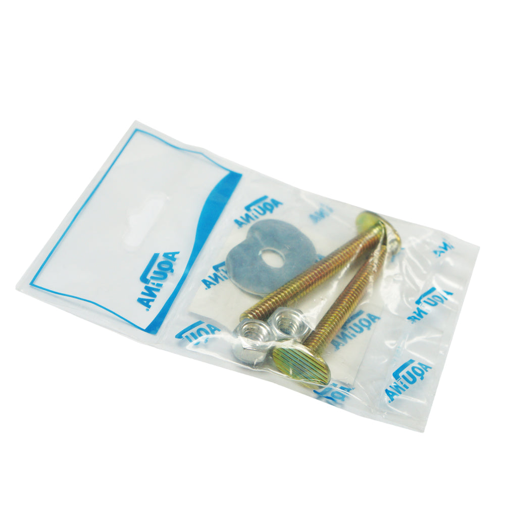 TORNILLOS TRASEROS DE METAL PARA INODORO 7/16 PULGADAS X 2-1/4 PULGADAS - PAR