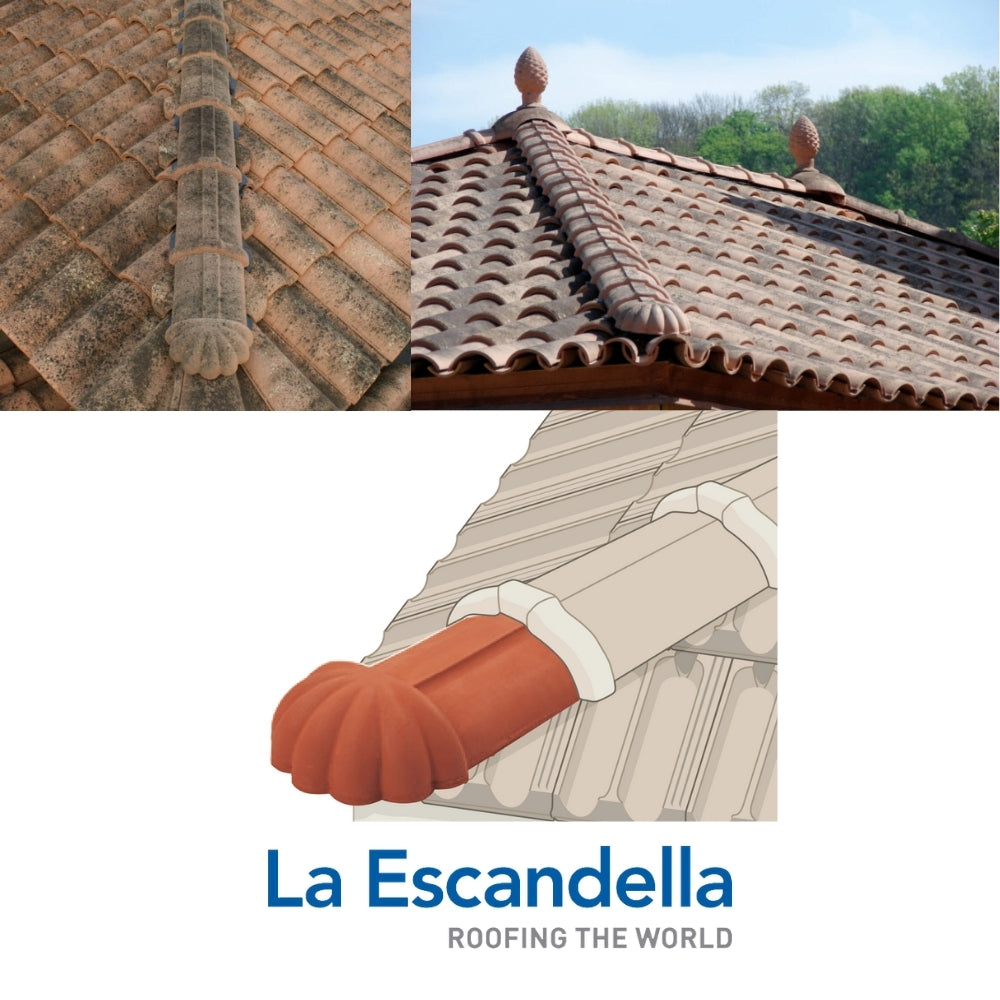 REMATE CUMBRERA TEJA ARCILLA ROJA ESCANDELLA (Q03R)