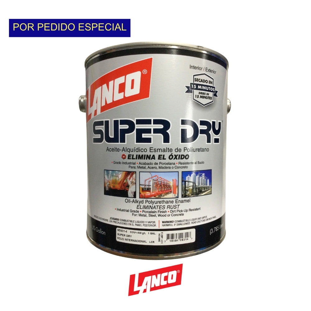 PINTURA SUPER DRY ROJO GALON SD931-4 LANCO