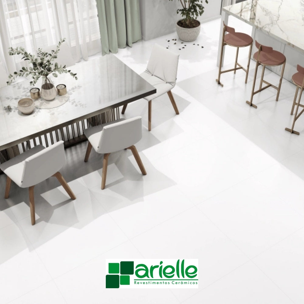 PISO CERAMICO RETIFICADO RIVIERA BRANCO MATE 67X67CM 2.71M2/CAJA