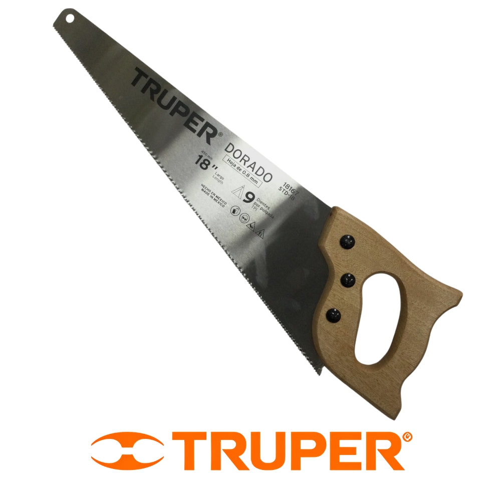 SERRUCHO DE ACERO PROFESIONAL 18 PULGADAS 9DPP TRUPER