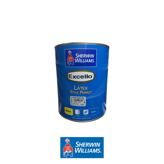 PINTURA LATEX MATE BASE DEEP EXCELLO STYLE PERFECT GL A21WSA53-1 SHERWIN WILLIAMS