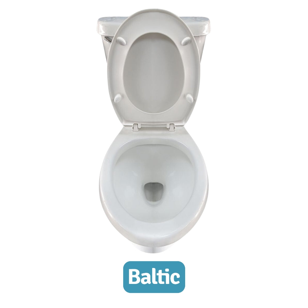 INODORO DOS PIEZAS REDONDO COLOR BLANCO BALTIC SR 139A