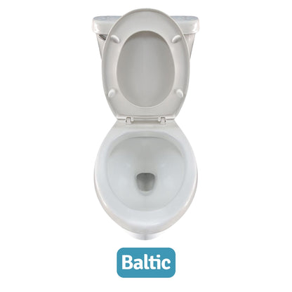 INODORO DOS PIEZAS REDONDO COLOR BLANCO BALTIC SR 139A