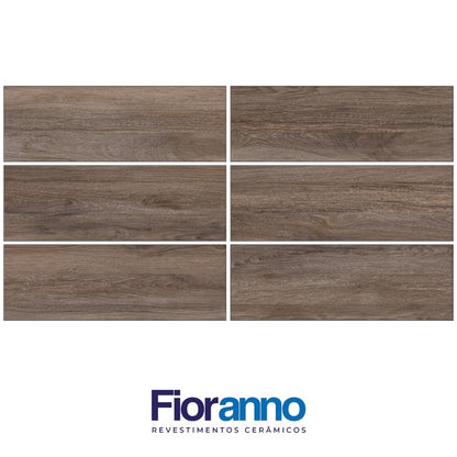 PISO DE CERAMICA TIPO MADERA FIORANNO BRAY PARK HABANA BROWN 20X60 CM 1.70M2 CAJA 19309