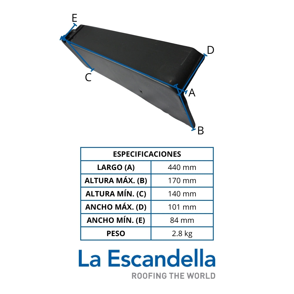 PLANUM REMATE LATERTAL IZQUIERDO PIZARRA KLINKER ESCANDELLA Q89PK