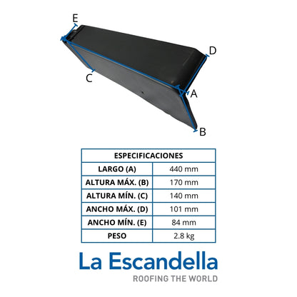 PLANUM REMATE LATERTAL IZQUIERDO PIZARRA KLINKER ESCANDELLA Q89PK