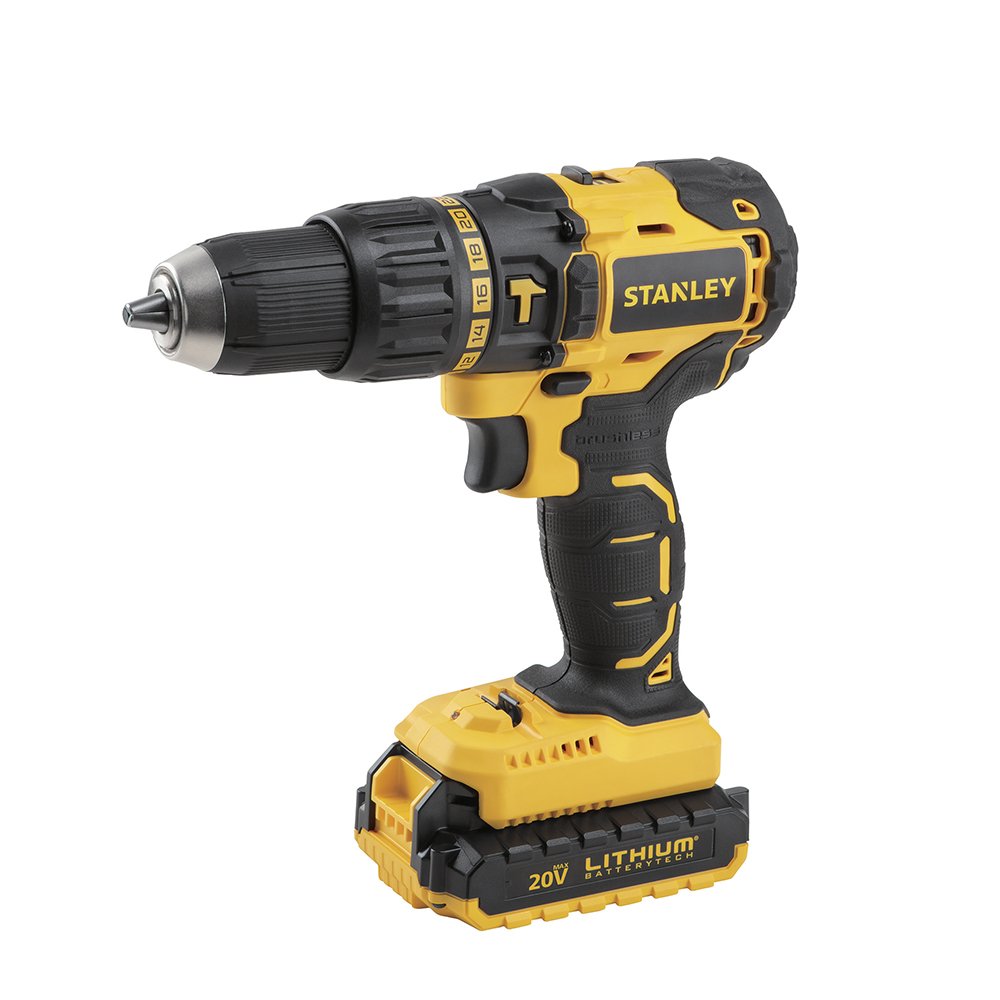 TALADRO PERCUTOR INALAMBRICO 20V BRUSHLESS 2 BATERIAS Y UN CARGADOR (SBH20S2K-B3)