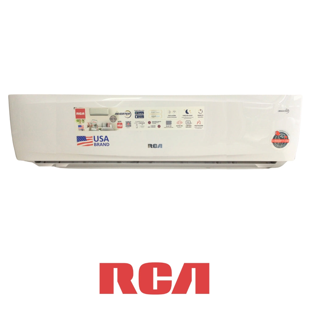 AIRE ACONDICIONADO SPLIT, RCA, 24KBTU, INVERTER PLUS, WIFI, BLUETOOTH, SEER 19 RCSA2402INV