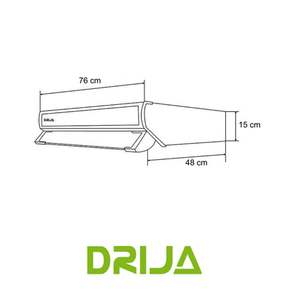 EXTRACTOR DE GRASA CAMPANA 76.2 CM ACERO (COMPATTO 76 ACERO)
