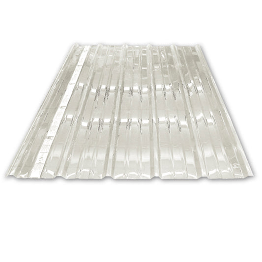 LAMINA DE POLICARBONATO TRANSPARENTE PARA TECHO CORRUGACION F2 1.057M X 2.44M (42 PULGADAS X  8 PIES) PALRAM