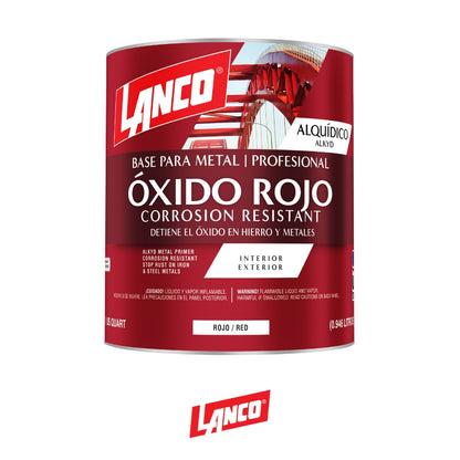 PINTURA MINIO ROJO PAINTERS PLUS 1/4 VA971-5 LANCO