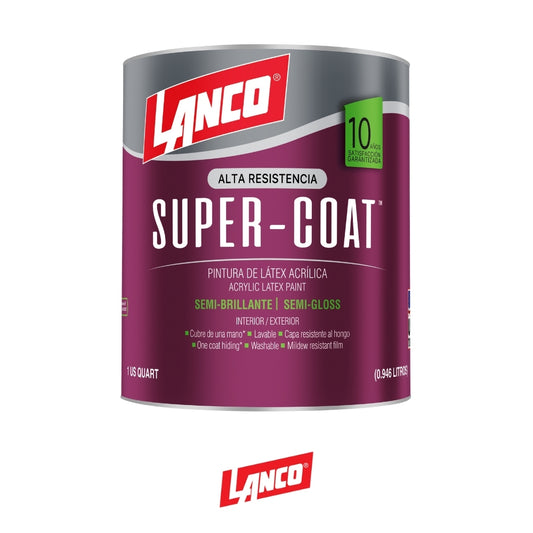 PINTURA SUPER COAT SEMI BRILLANTE TINT 1/4 WG526-5 LANCO