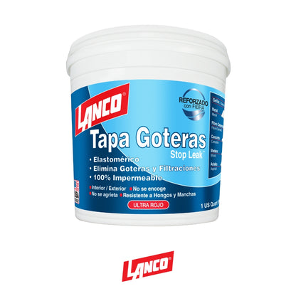 MASILLA IMPERMEABILIZANTE STOPLEAK ROJO 1/4 GALON RC1461-5 LANCO