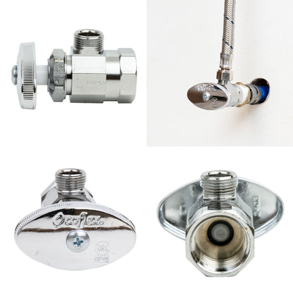 LLAVE DE ANGULO SENCILLA 1/2 X 3/8 COFLEX