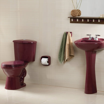 INODORO DOS PIEZAS REDONDO COLOR CHERRY EVOLUTION EDESA