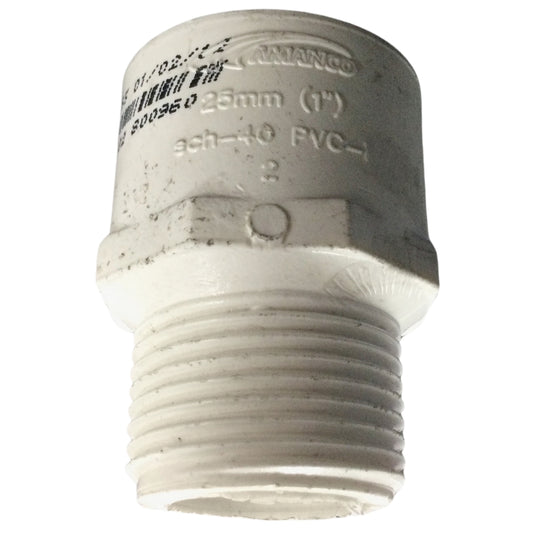 ADAPTADOR MACHO PVC 25MM-1 PULGADAS SCH-40