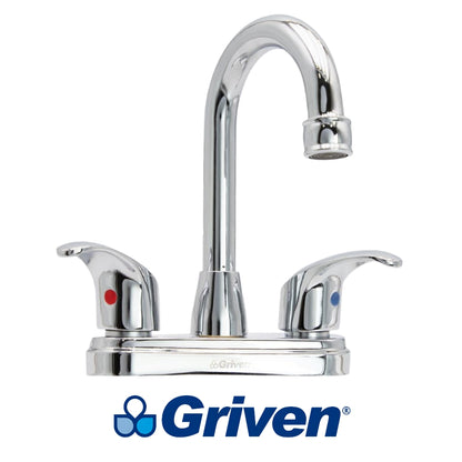 LLAVE DOBLE DE LAVAMANOS CUELLO TIPO BAR GRIVEN GV-CF-1A