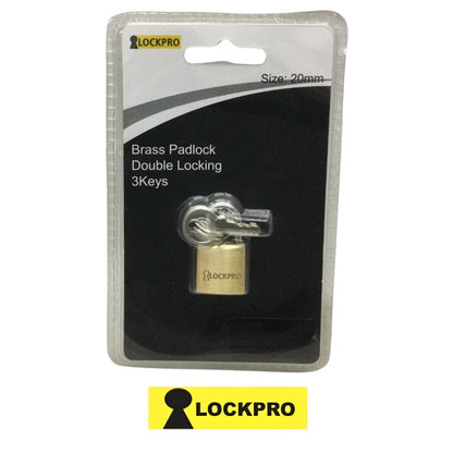 CANDADO DE 20MM BRONCE LOCKPRO