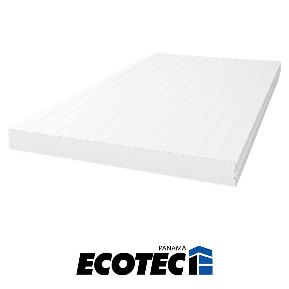 ISOPANEL (PARED/SECRET FIX FACHADA) 100MM COLOR B/B D=12 KG/M3