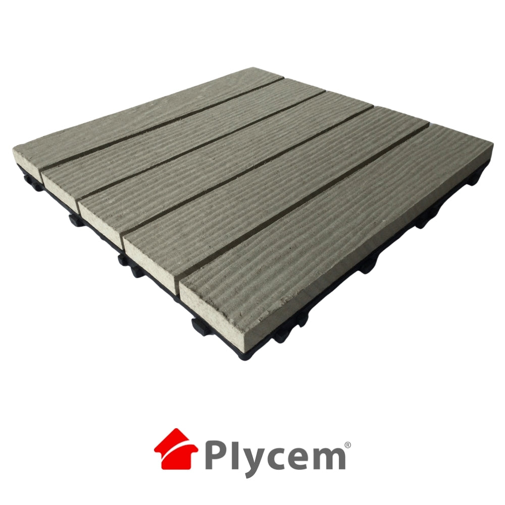 DECK MODULAR PLYCEM GRIS 30 CM X 30CM X 14MM PQT 6 UNI.(0.54M2) 1330833