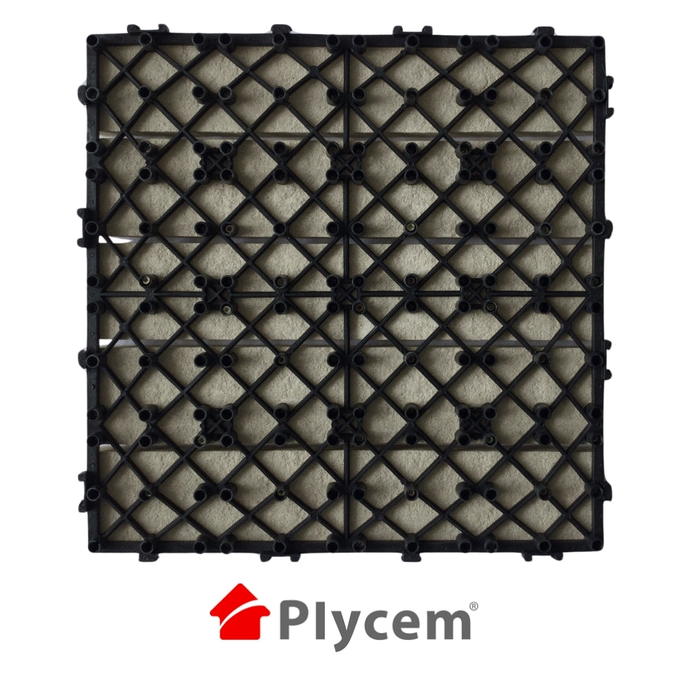 DECK MODULAR PLYCEM GRIS 30 CM X 30CM X 14MM PQT 6 UNI.(0.54M2) 1330833