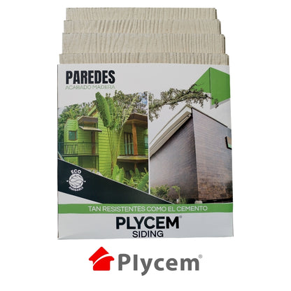 PLYCEM SIDING TRASLAPE JASPE/VETAS 10 PULGADAS X 8 PIES X 14MM 960170