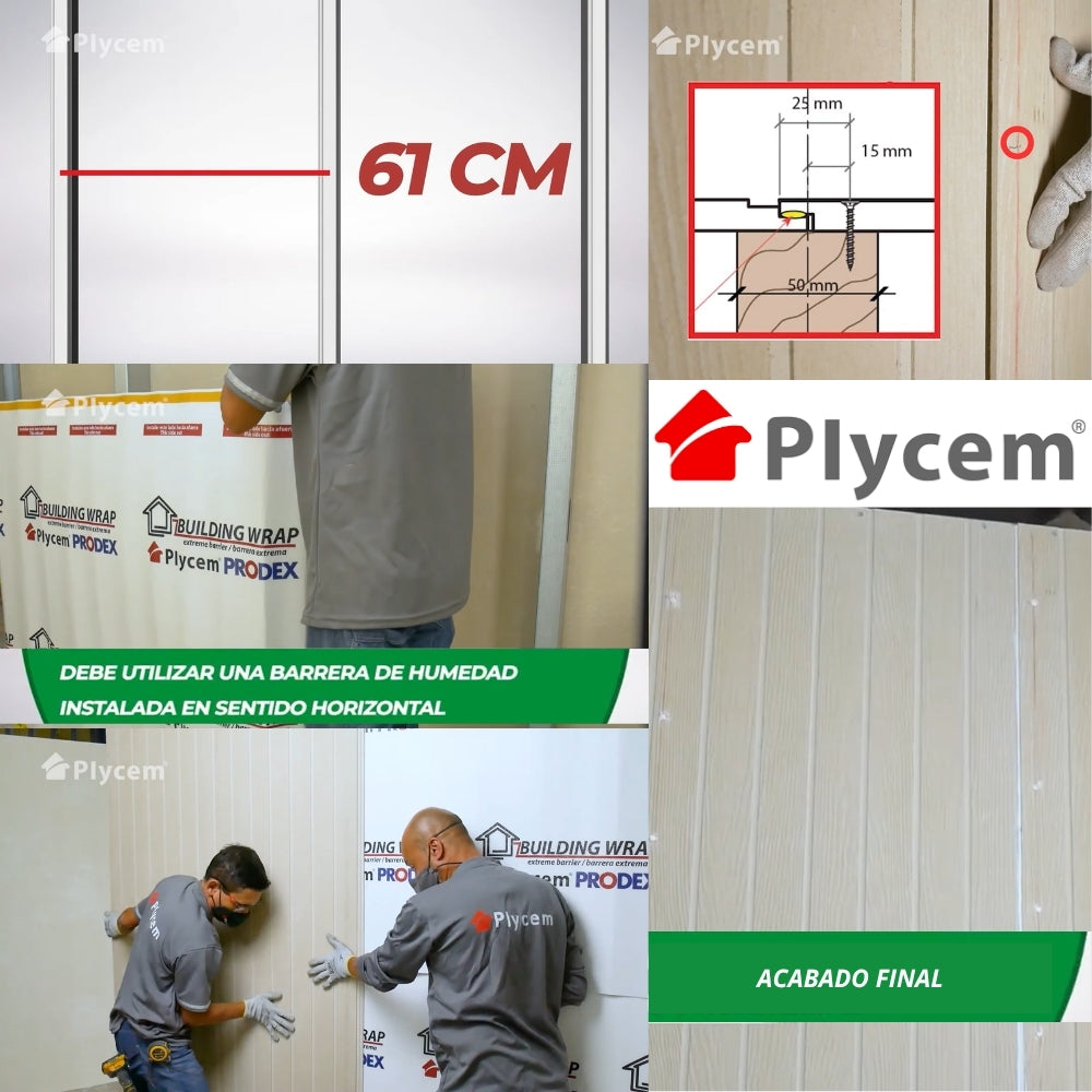 PLYCEM RANURADO TABLILLA JASPE 4 PIES X 8 PIES 14MM (960120)