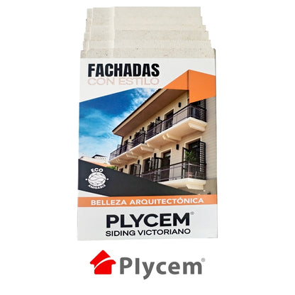 SIDING VICTORIANO 7 PULGADAS X 8 PIES 11MM JASPEN/VETAS PLYCEM 960208