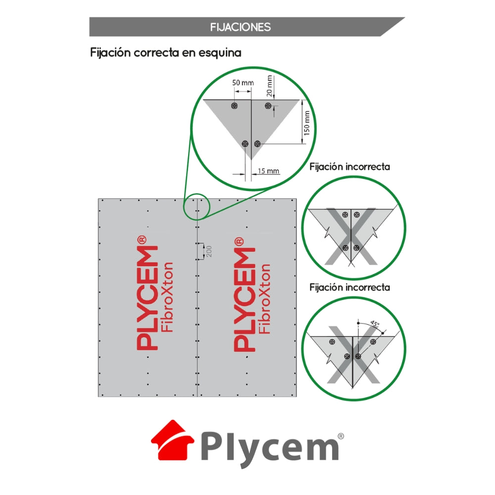 LAMINA PLYCEM FIBROXTON 1219 X 2438 X 10MM 1332667