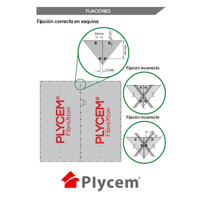LAMINA PLYCEM FIBROXTON 1219 X 2438 X 10MM 1332667