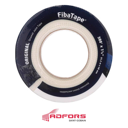 CINTA AUTO ADHESIVA DE FIBERGLASS 1-7/8 IN X 300' BLANCO PARA GYPSUM FIBA TAPE