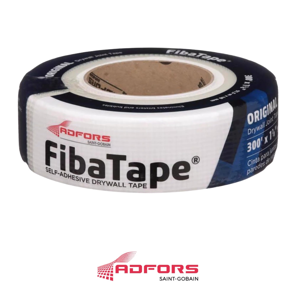 CINTA AUTO ADHESIVA DE FIBERGLASS 1-7/8 IN X 300' BLANCO PARA GYPSUM FIBA TAPE