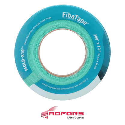 CINTA AUTO ADHESIVA DE FIBERGLASS 1-7/8 IN X 300' VERDE PARA GYPSUM FIBA TAPE