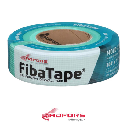 CINTA AUTO ADHESIVA DE FIBERGLASS 1-7/8 IN X 300' VERDE PARA GYPSUM FIBA TAPE