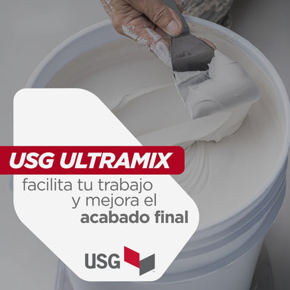 PASTA DE GYPSUM ULTRAMIX TANQUE 4GL / 22.5KG TAPA NEGRA USG