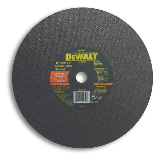 DISCO CORTE METAL 14 PULGADAS X 7/64 PULGADAS X 1 PULGADAS  DW44640 DEWALT