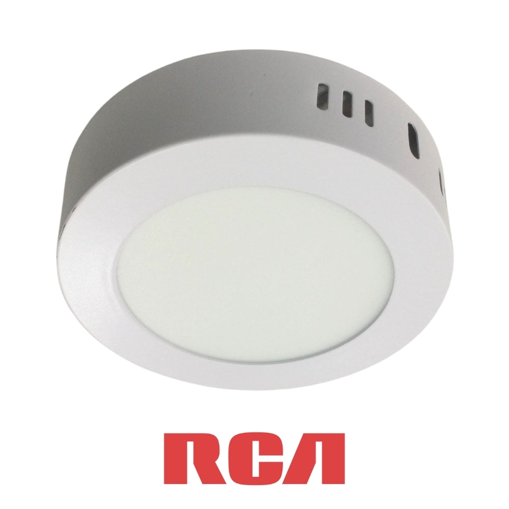 PANEL LED SOPBREPUESTO REDONDO LUZ CALIDA 6W 85-277V 390LM RCA (RLCRLW6W)