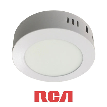PANEL LED SOPBREPUESTO REDONDO LUZ CALIDA 6W 85-277V 390LM RCA (RLCRLW6W)