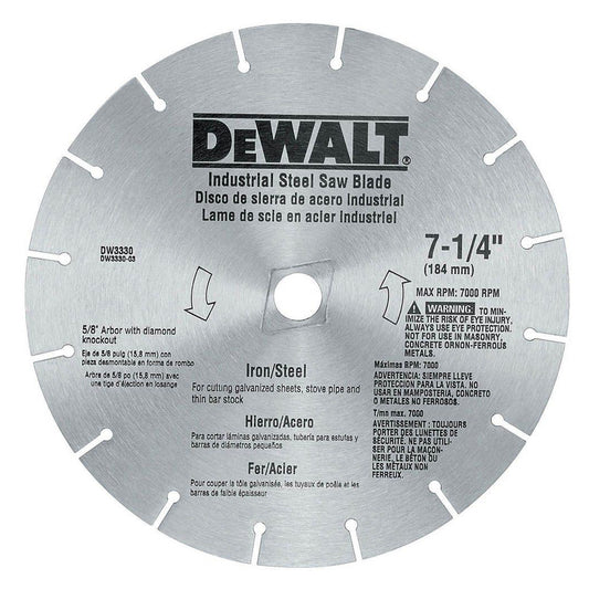 DISCO PARA SIERRA CIRCULAR 7 1/4 PULGADAS  HIERRO Y ACERO DW3330 DEWALT