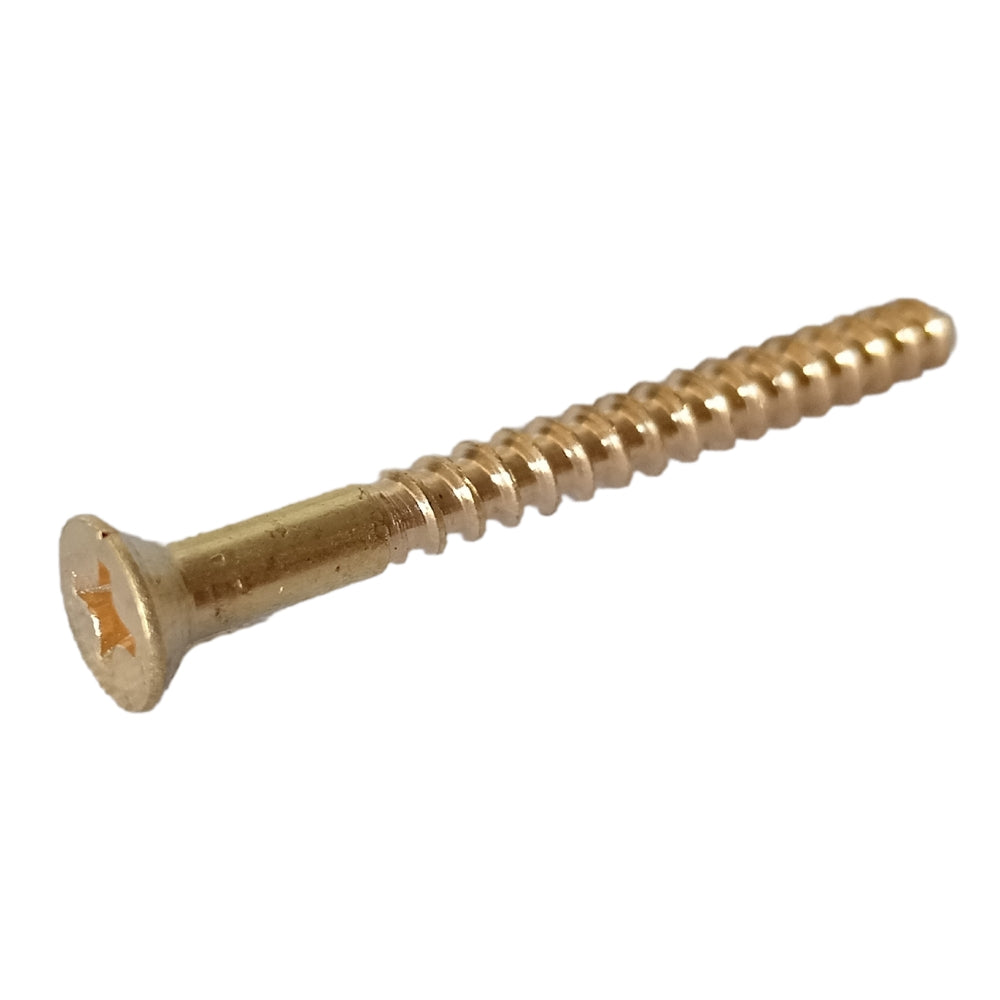 TORNILLO PARA MADERA CAB PLANA PHILLIPS LATON #6 x 1-1/2 PULGADAS