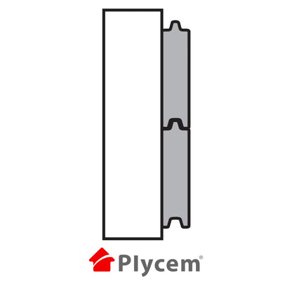 SIDING MACHIMBRADO JASPEN/VETAS 14MM X 247 X 2445MM  (960192)  PLYCEM