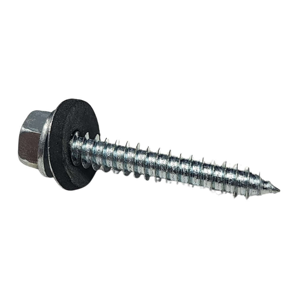 TORNILLO 1 1/2 PULGADAS CON ARANDELA 25mm PARA LAMINA ALVEOLAR