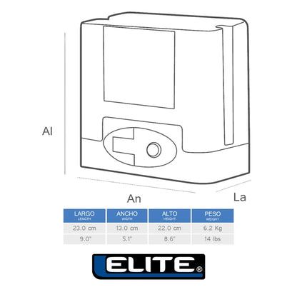 MOTOR  DE GARAJE CORREDIZO ELITE SLIDE 400 INCLUYE4M CREMALLERAS Y 2 CONTROLES