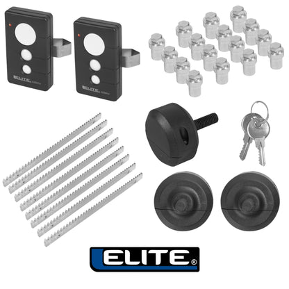 MOTOR  DE GARAJE CORREDIZO ELITE SLIDE 400 INCLUYE4M CREMALLERAS Y 2 CONTROLES