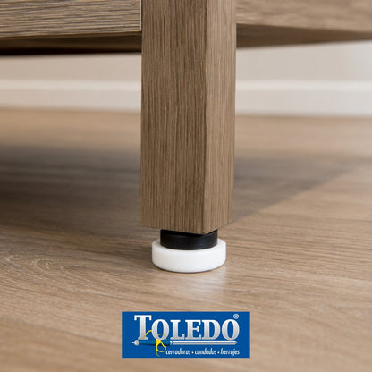 DESLIZADOR VINYL TIPO TACHUELA BLANCO 3/4"