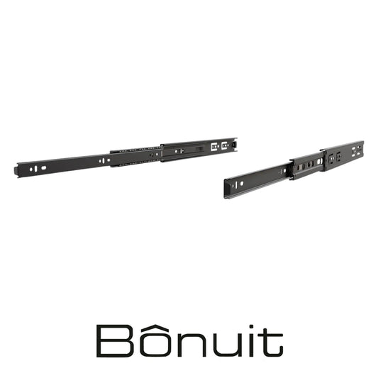 RIEL EXTENSIÓN TOTAL CARGA PESADA NEGRO 45X450MM 45KG