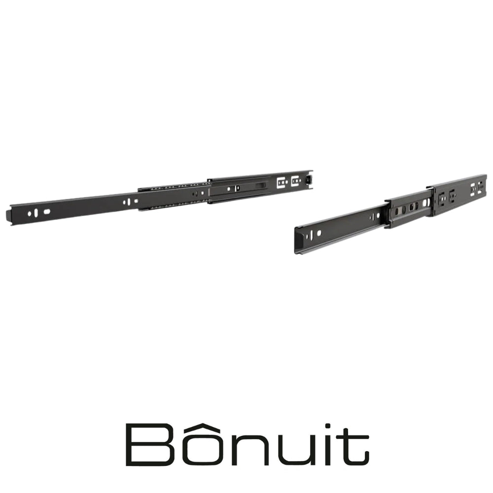 RIEL EXTENSIÓN TOTAL CARGA PESADA NEGRO 45X500MM 45KG