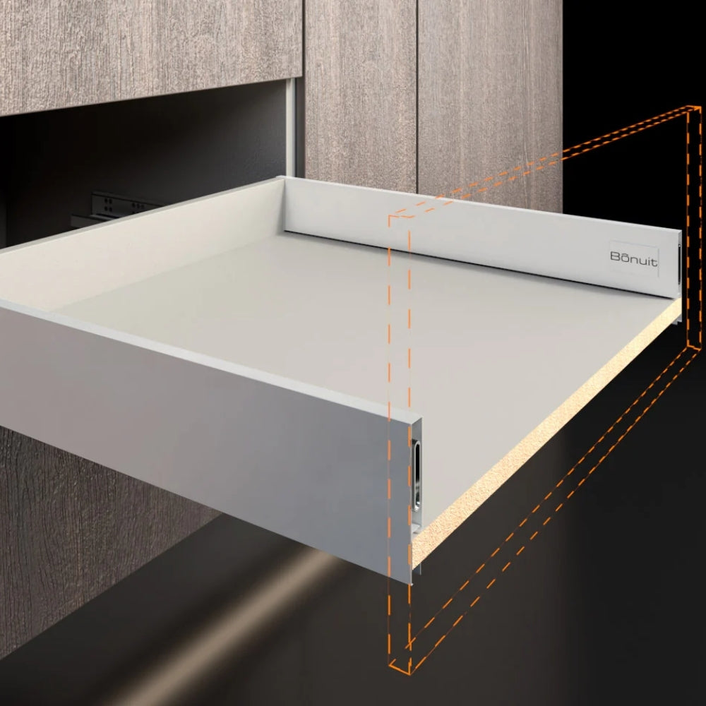 RIEL SLIM BOX BAJO BLANCO H:63MM X L:500MM