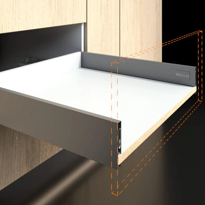 SLIM BOX BAJO GRIS ANTRACITE H:63MM